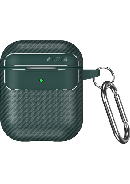 Şarj Kılıflı Aırpod'lar (2016) / (2019) / Kablosuz Şarj Kılıflı Earphone (2019) Karbon Fiber Tpu Çizgiye Karşı Çizgiye Karşı Kılıf Kablosuz Kulaklık Tam Koruma Kapağı (Yurt Dışından)