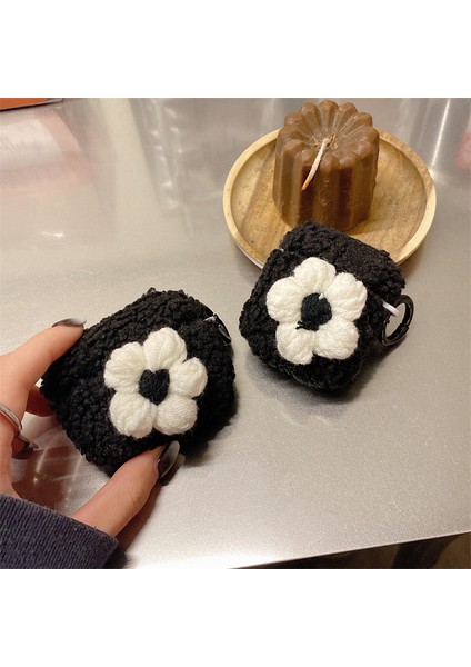 Earphone Için 3 Yumuşak Kalıp Tpu Kapak Retro Çiçek Tasarımı Kış Sıcak Bluetooth Kulaklık Koruyucu Kılıf Halka Tokası ile (Yurt Dışından) modelleri