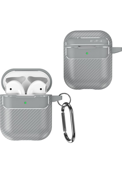 Şarj Kılıflı Aırpod'lar (2016) / (2019) / Kablosuz Şarj Kılıflı Earphone (2019) Karbon Fiber Tpu Çizgiye Karşı Çizgiye Karşı Kılıf Kablosuz Kulaklık Tam Koruma Kapağı (Yurt Dışından) indirimleri