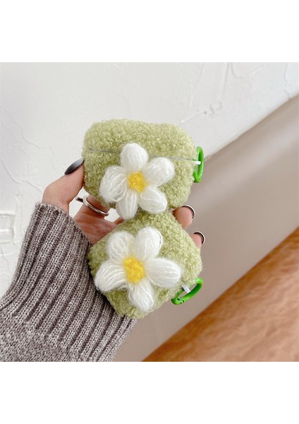 Earphone Için 3 Yumuşak Kalıp Tpu Kapak Retro Çiçek Tasarımı Kış Sıcak Bluetooth Kulaklık Koruyucu Kılıf Halka Tokası ile (Yurt Dışından) modelleri