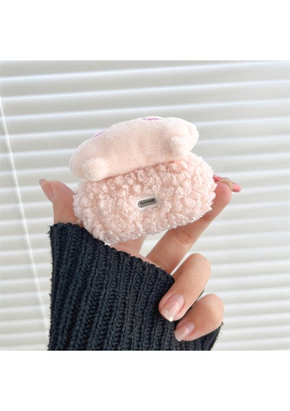 Earphone Için 3 Sevimli Piggy Fluff Tpu Kulaklık Kılıfı Kulaklık Şarj Kutusu Şok Geçirmez Kapak Halka Tokası ile (Yurt Dışından) modelleri