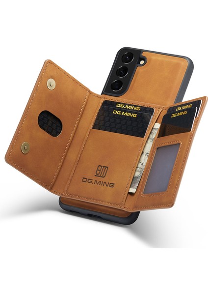For Dg.ming M2 Serisi Samsung Galaxy S23 Için Telefon Kılıfı Plus 5g Manyetik Kapatma Şok Geçirmez Kılıf Deri Kapak Kickstand Koruyucu Kılıf Çıkarılabilir Cüzdan (Yurt Dışından) modelleri
