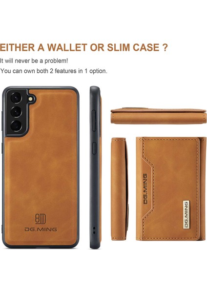 For Dg.ming M2 Serisi Samsung Galaxy S23 Için Telefon Kılıfı Plus 5g Manyetik Kapatma Şok Geçirmez Kılıf Deri Kapak Kickstand Koruyucu Kılıf Çıkarılabilir Cüzdan (Yurt Dışından) indirimleri