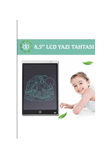 Writing Tablet 8.5 Inç LCD Dijital Kalemli Çizim Yazı Tahtası Grafik Not Yazma Eğitim Tableti CK97