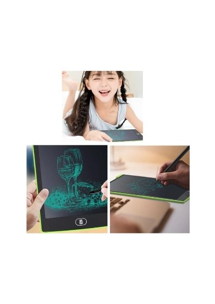 Writing Tablet 8.5 Inç LCD Dijital Kalemli Çizim Yazı Tahtası Grafik Not Yazma Eğitim Tableti CK97