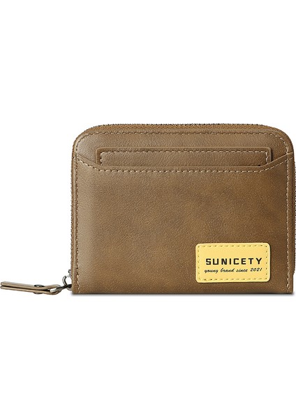 Sunicety Retro Tarzı Pu Deri Kart Taşıma Çanta Para Nakit Para Depolama Kesesi Rfid Engelleme Cüzdanı (Yurt Dışından)