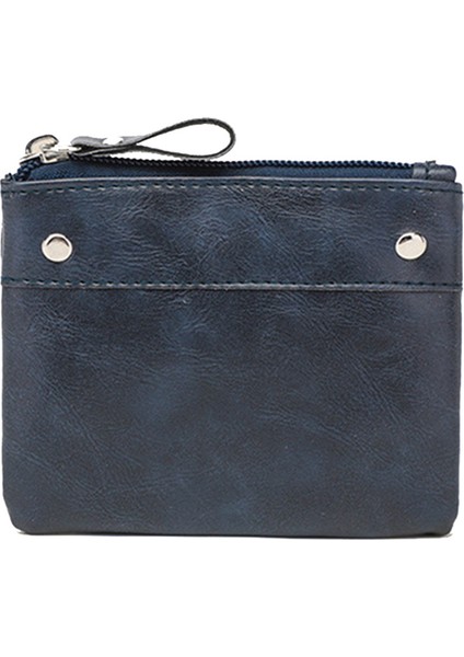 OY-003 Vintage Pu Deri Mini Cüzdan Fermuar Para Çantası Taşınabilir Nakit Kartı Depolama Çantası (Yurt Dışından)