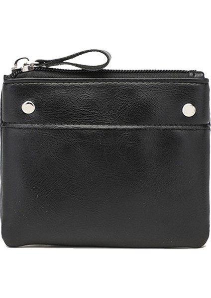 OY-003 Vintage Pu Deri Mini Cüzdan Fermuar Para Çantası Taşınabilir Nakit Kartı Depolama Çantası (Yurt Dışından)