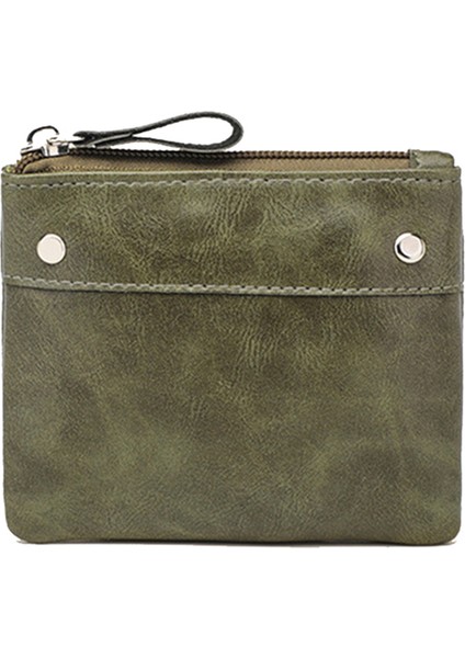 OY-003 Vintage Pu Deri Mini Cüzdan Fermuar Para Çantası Taşınabilir Nakit Kartı Depolama Çantası (Yurt Dışından)