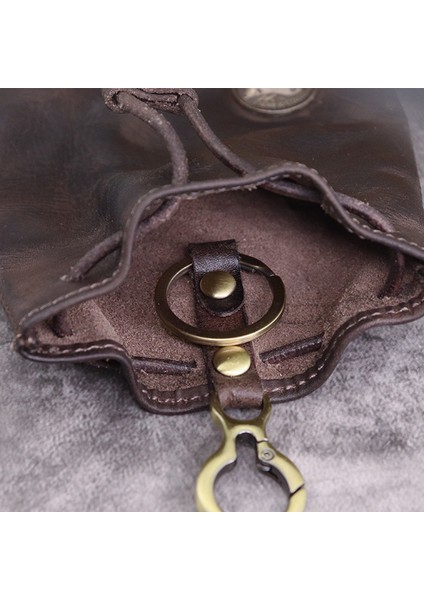 SG632 Cowhide Deri Vintage Stil Ana Zincir Cüzdan Çizme Para Cep Çantası Kadınlar Için (Yurt Dışından)