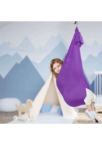 Çocuk Ev Hammock Boyut: 1x2.8m Mor (Yurt Dışından)