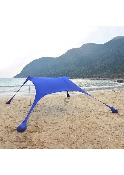 Açık Plaj Lycra Gölgelik Kamp Çadırı 210X200X150CM Koyu Mavi (Yurt Dışından)