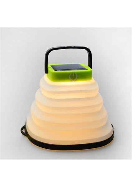 Katlanır Güneş Lambası Açık Kamp Çadır Lambası Siyah (Yurt Dışından)