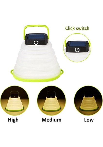 Katlanır Güneş Lambası Açık Kamp Çadır Lambası Siyah (Yurt Dışından) modelleri