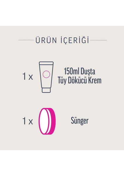 Pure 150ML Duşta Tüy Dökücü Krem Hassas Ciltler