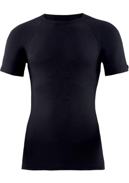 Kısa Kol Thermal Unisex Siyah 9258