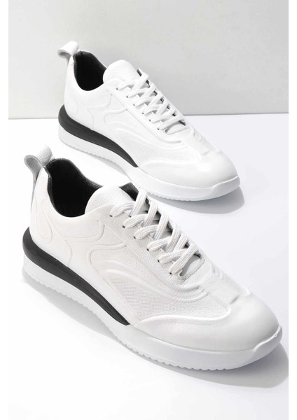 Beyaz Leather Erkek Sneaker E01759011203