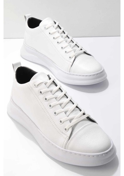 Beyaz Leather Erkek Sneaker E01759021603