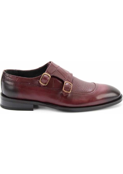 Bordo Leather Erkek Klasik Ayakkabı E01755122203