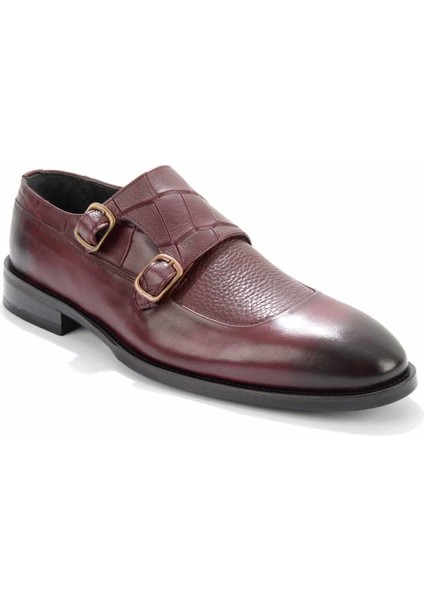 Bordo Leather Erkek Klasik Ayakkabı E01755122203