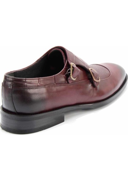 Bordo Leather Erkek Klasik Ayakkabı E01755122203