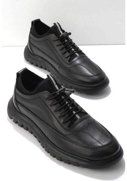 Siyah Leather Erkek Casual Ayakkabı E01759091003