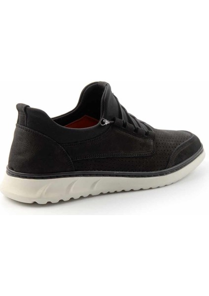 Siyah Nubuk Leather Erkek Casual Ayakkabı E01733540201