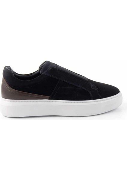 Lacivert Kahve Süet Leather Erkek Casual Ayakkabı E01901520102
