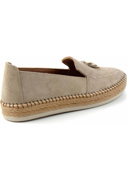 Vizon Süet Leather Kadın Espadril K01300305502