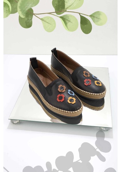 Siyah Leather Kadın Casual Ayakkabı K01300301503