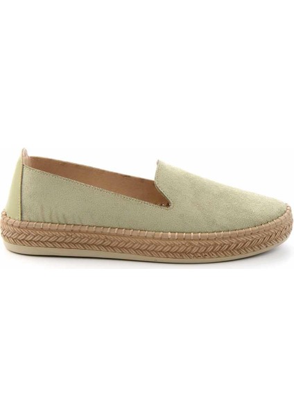 Su Yeşili Süet Kadın Espadril K01309230802