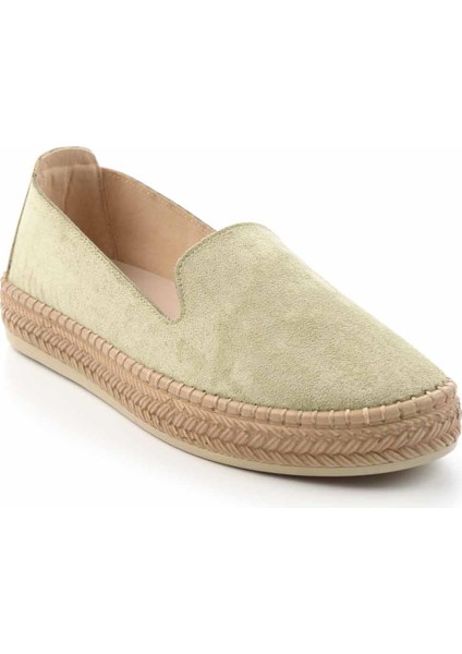 Su Yeşili Süet Kadın Espadril K01309230802