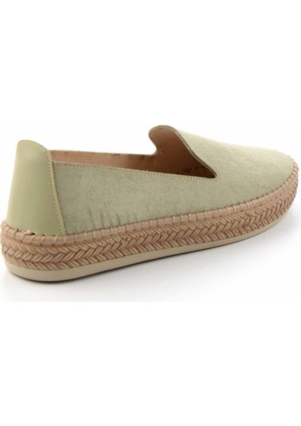 Su Yeşili Süet Kadın Espadril K01309230802