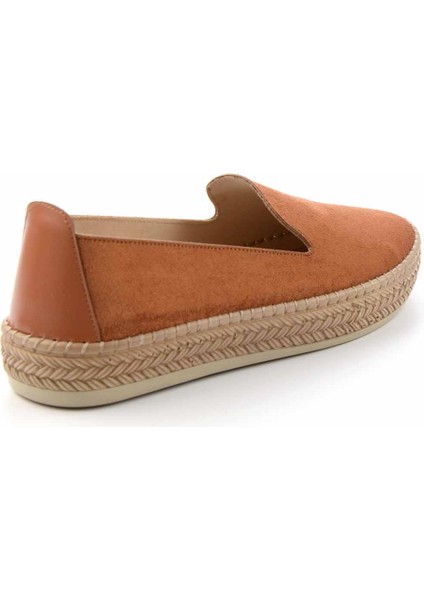 Taba Süet Kadın Espadril K01309230802