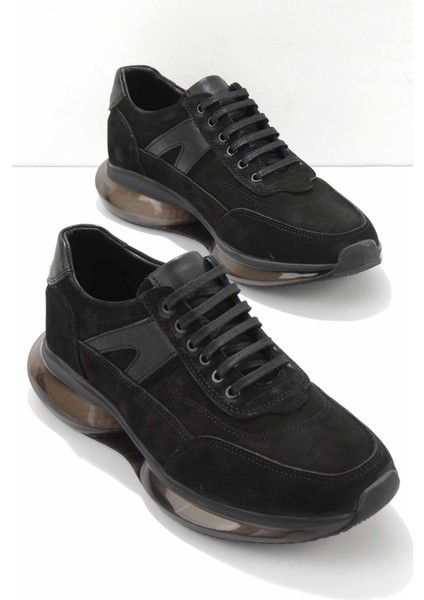 Siyah Nubuk Leather Erkek Sneaker E01629997101