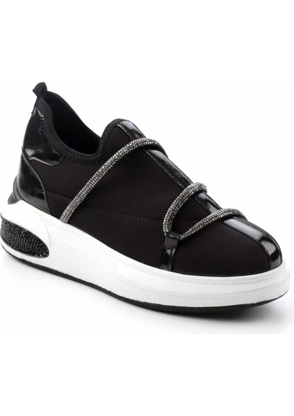 Siyah Streç Kadın Sneaker K01212020717
