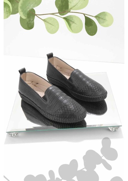 Siyah Leather Kadın Casual Ayakkabı K01286302003