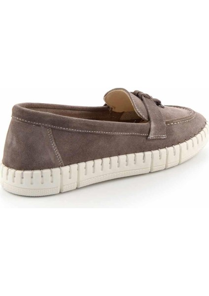 Vizon Süet Leather Kadın Loafer Ayakkabı K01286654002 fırsatları
