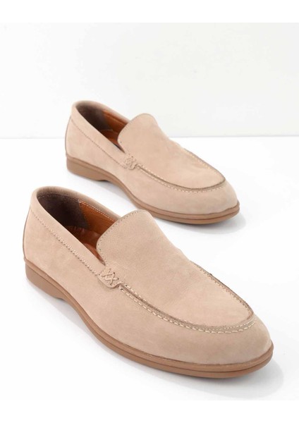 Kum Nubuk Leather Erkek Loafer Ayakkabı E01733800101