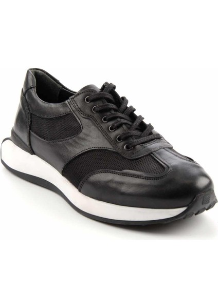 Siyah Leather Erkek Sneaker E01728012303