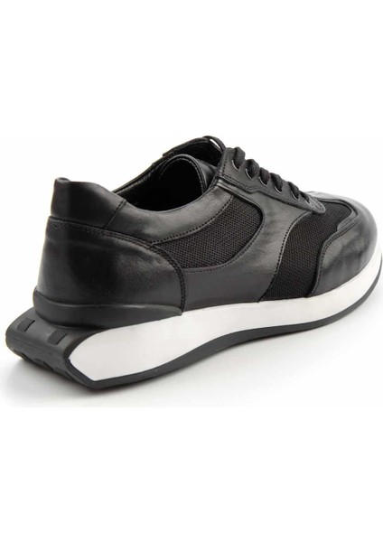 Siyah Leather Erkek Sneaker E01728012303