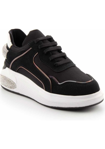 Siyah Süet Kadın Sneaker K01212222202