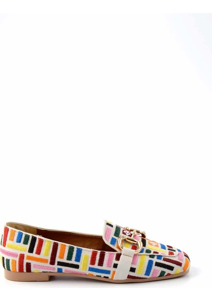 Ekru Nakışlı Kadın Babet K01641166982 fiyatları