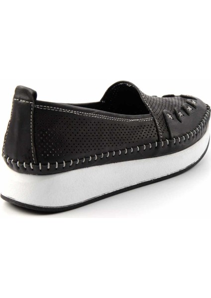 Siyah Leather Kadın Casual Ayakkabı K01908845003 fırsatları