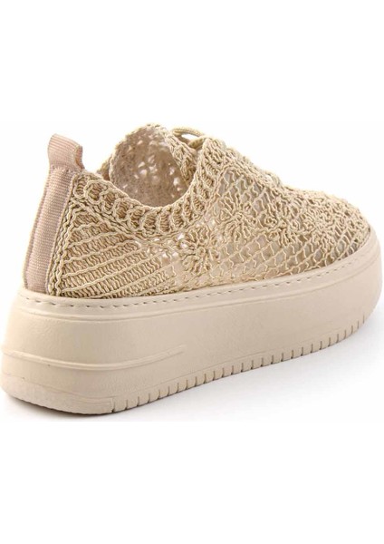 Bej Örgü Kadın Casual Ayakkabı K01320302216 fırsatları