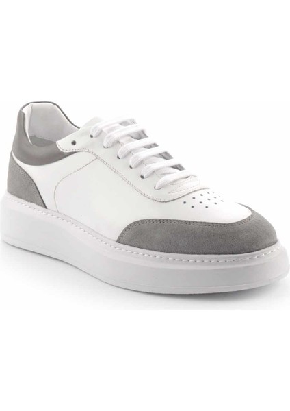 Beyaz Gri Leather Erkek Casual Ayakkabı E01901533903 modelleri