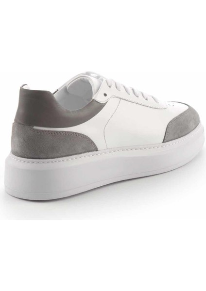 Beyaz Gri Leather Erkek Casual Ayakkabı E01901533903 fırsatları
