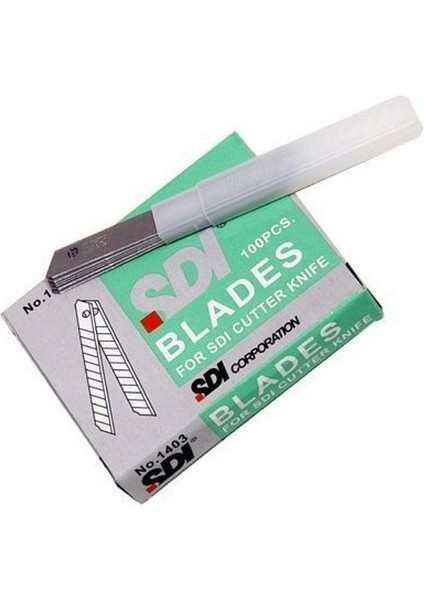 Sdi 1404 Maket Bıçağı Yedek Geniş 100'LÜ