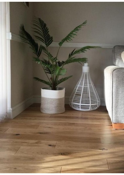 Yapay Ağaç Areka Ağacı Palmiye Ağacı Salon Bitkisi 140CM Siyah Saksılı