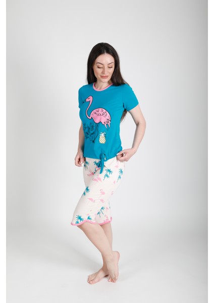 Flamingo Bermudalı Pijama Takımı